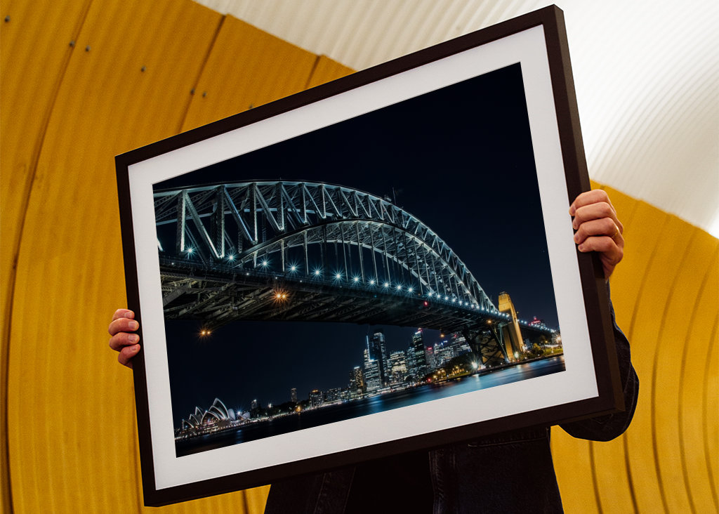Sydney Harbour Bridge om natten