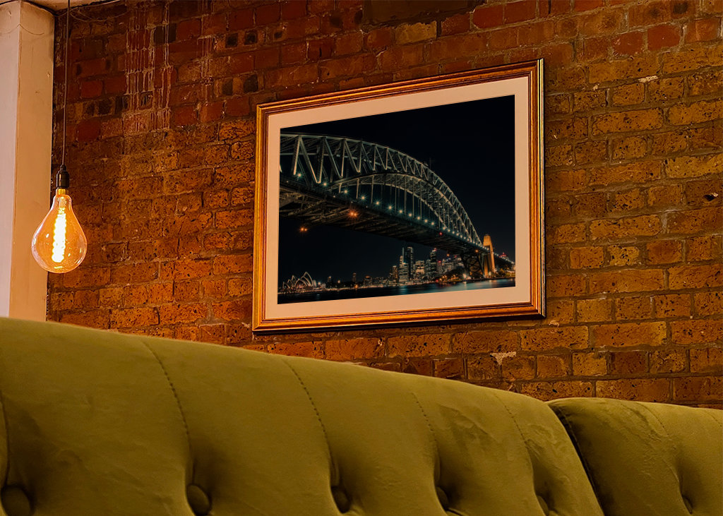 Sydney Harbour Bridge om natten