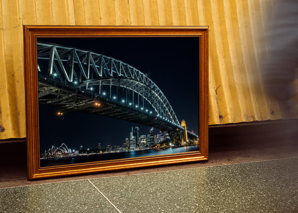 Sydney Harbour Bridge om natten