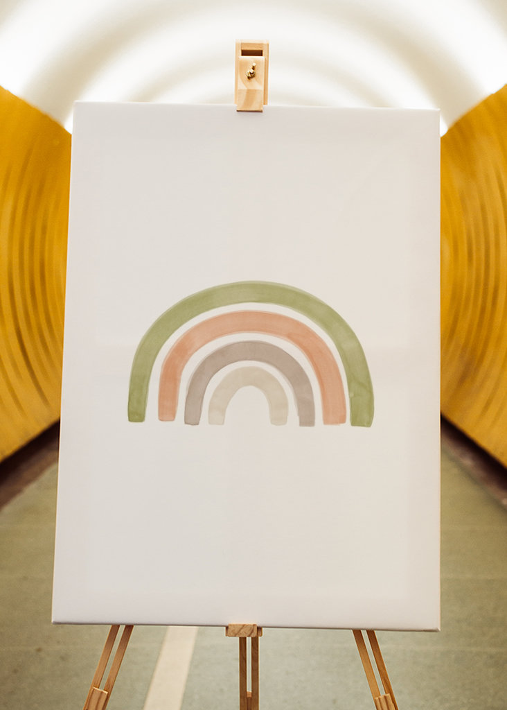 Arcoiris de acuarela Tierra