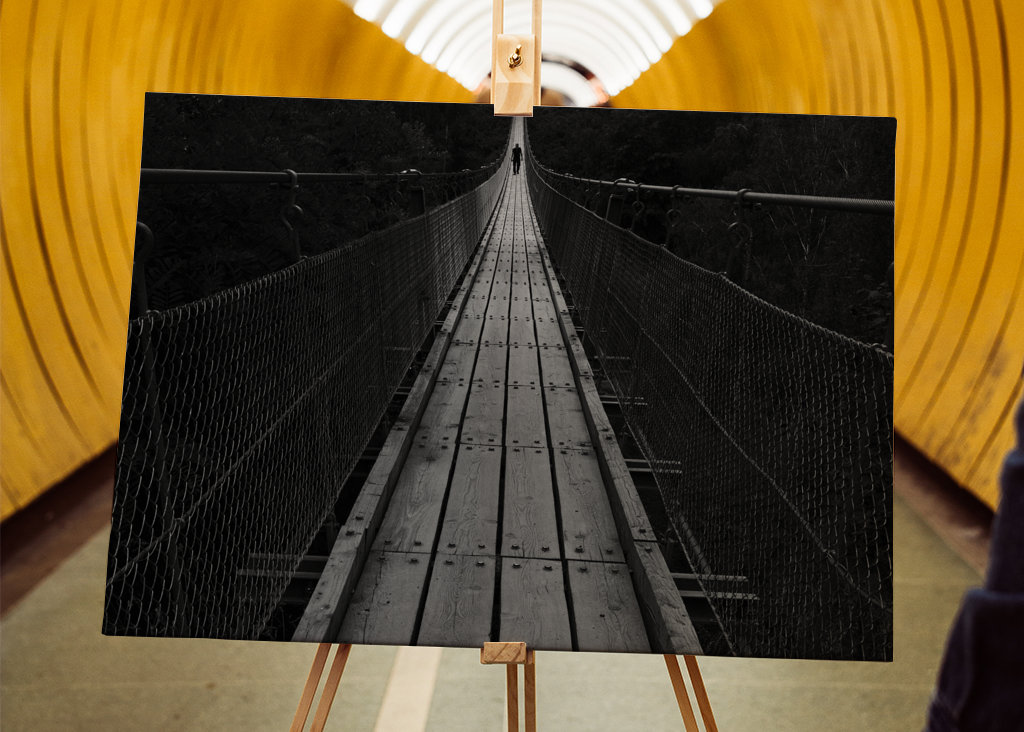 Na visutém lanovém mostě