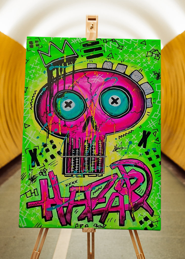 Street Art Graffiti Art Skull 