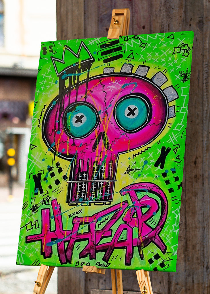 Street Art Graffiti Art Skull 