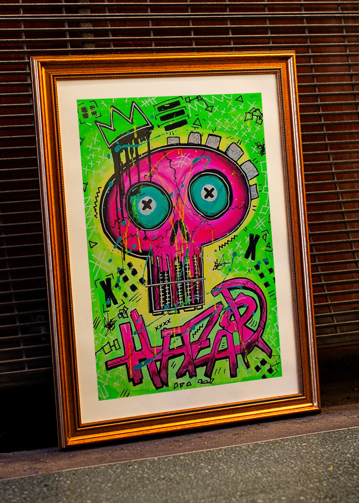 Street Art Graffiti Art Skull 