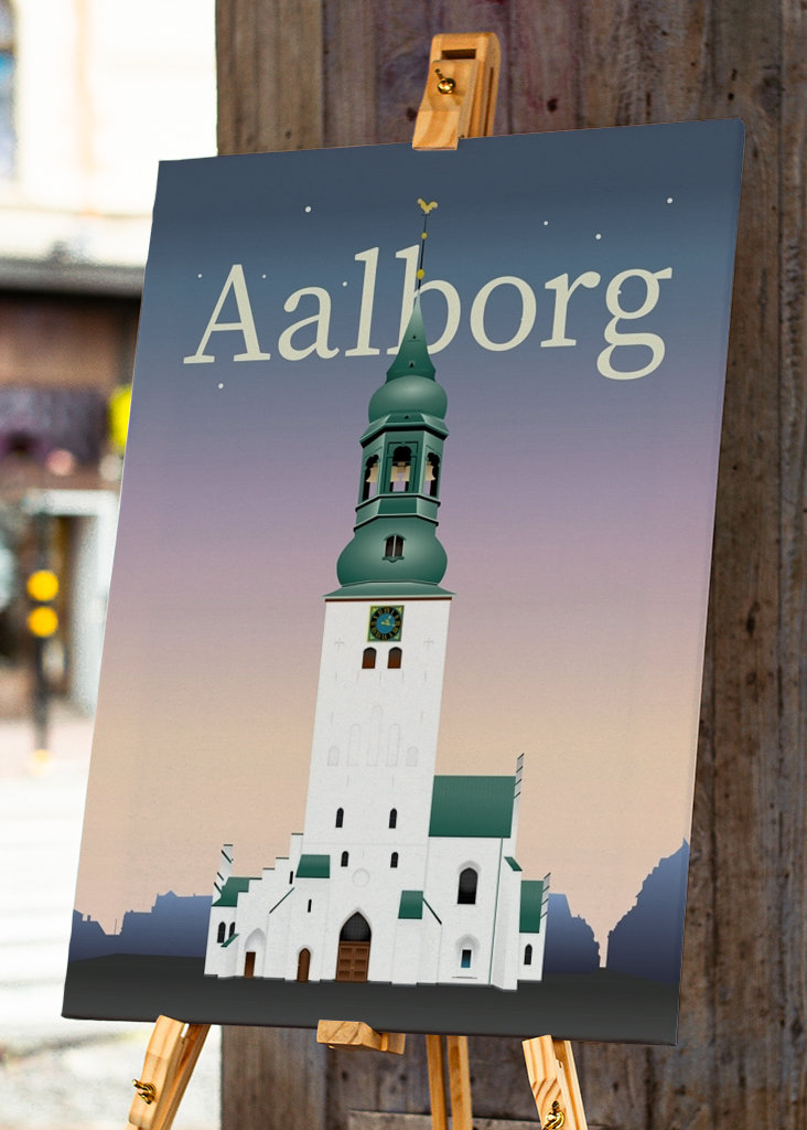 Aalborg plakat - Budolfi Kirke