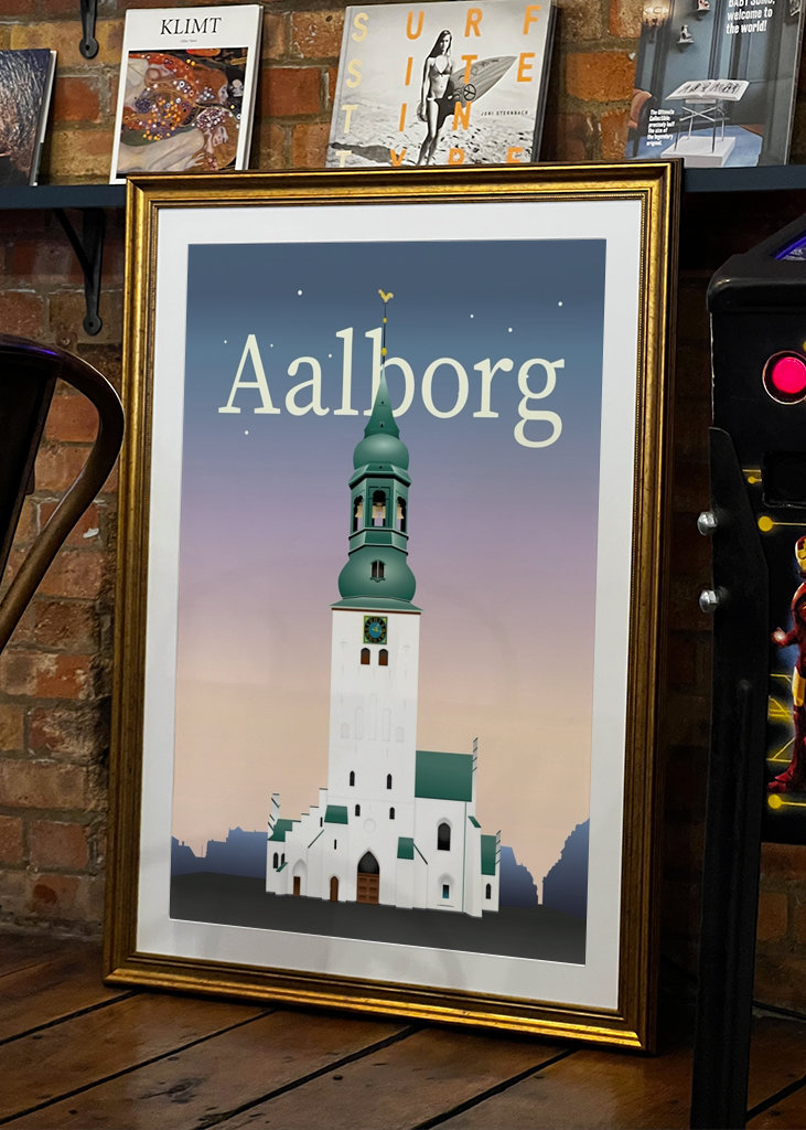 Aalborg plakat - Budolfi Kirke