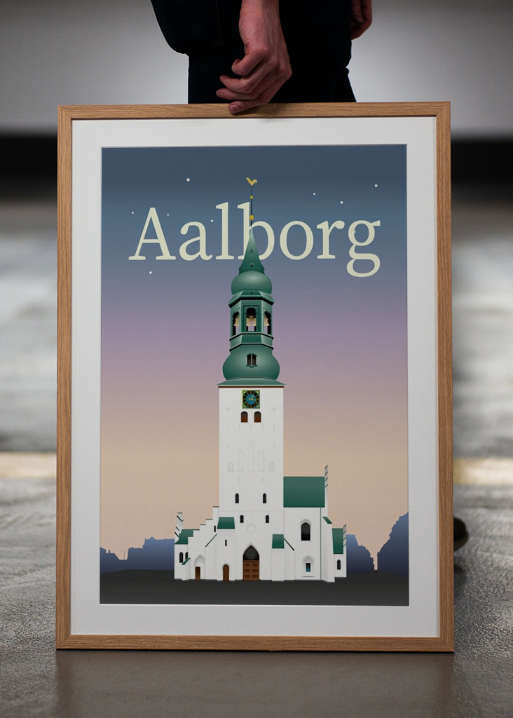 Aalborg plakat - Budolfi Kirke