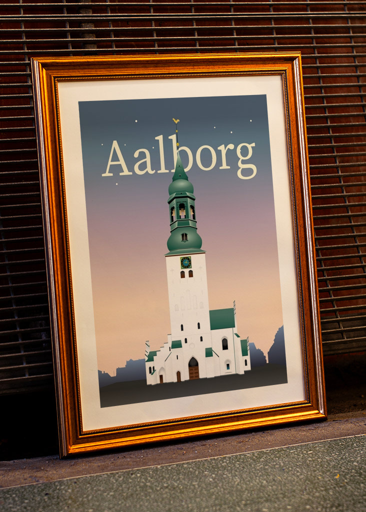 Aalborg plakat - Budolfi Kirke