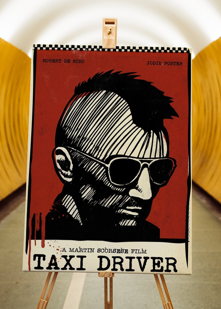 Retro-Taxifahrer