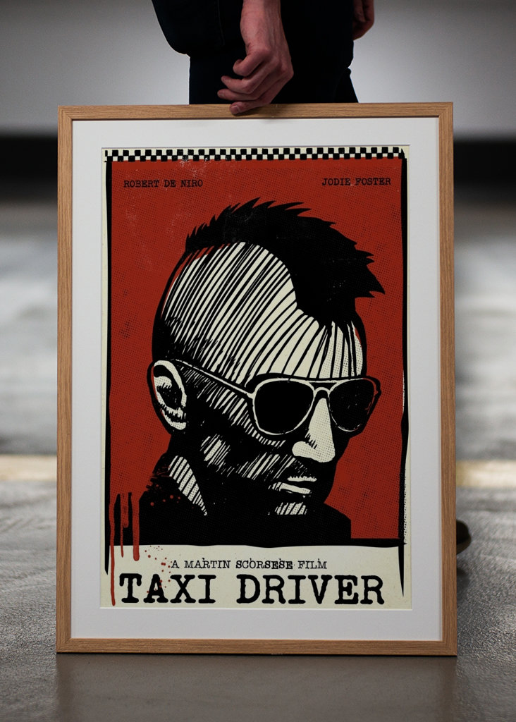 Retro-Taxifahrer