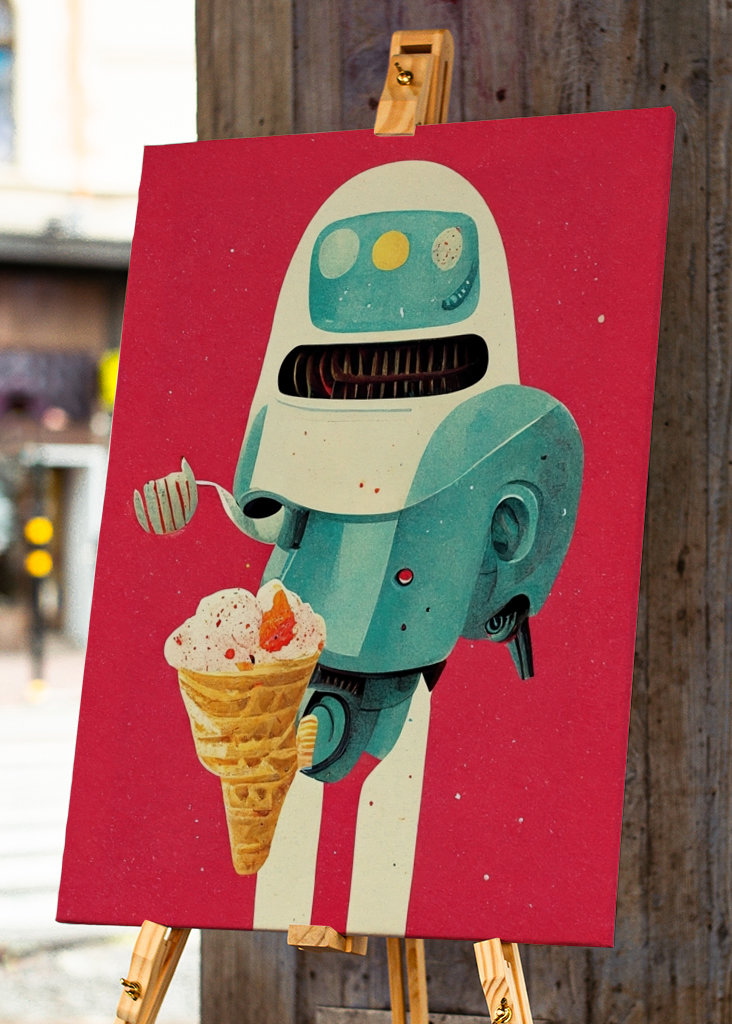 Robotická zmrzlinová láska