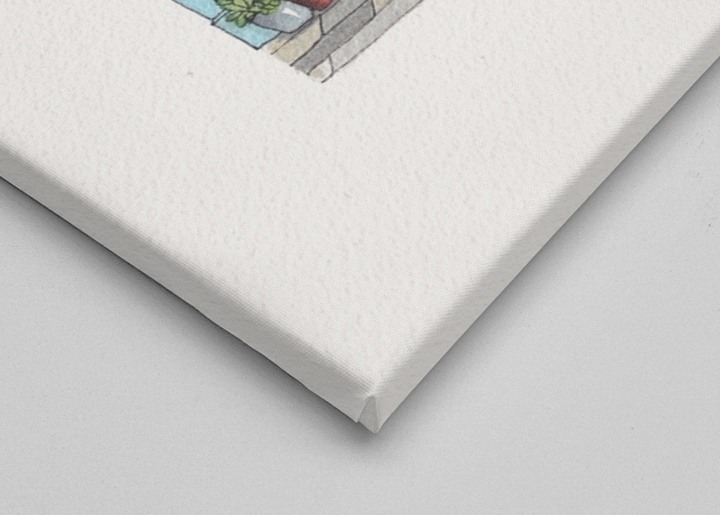 Rua francesa com pastelaria 