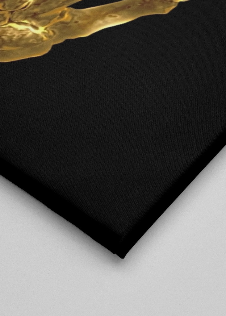 Goldener Mittelfinger