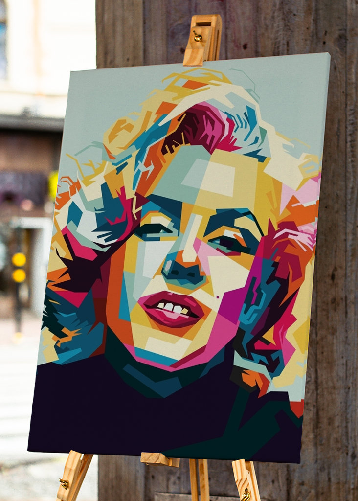 M Monroe Pop Art WPAP