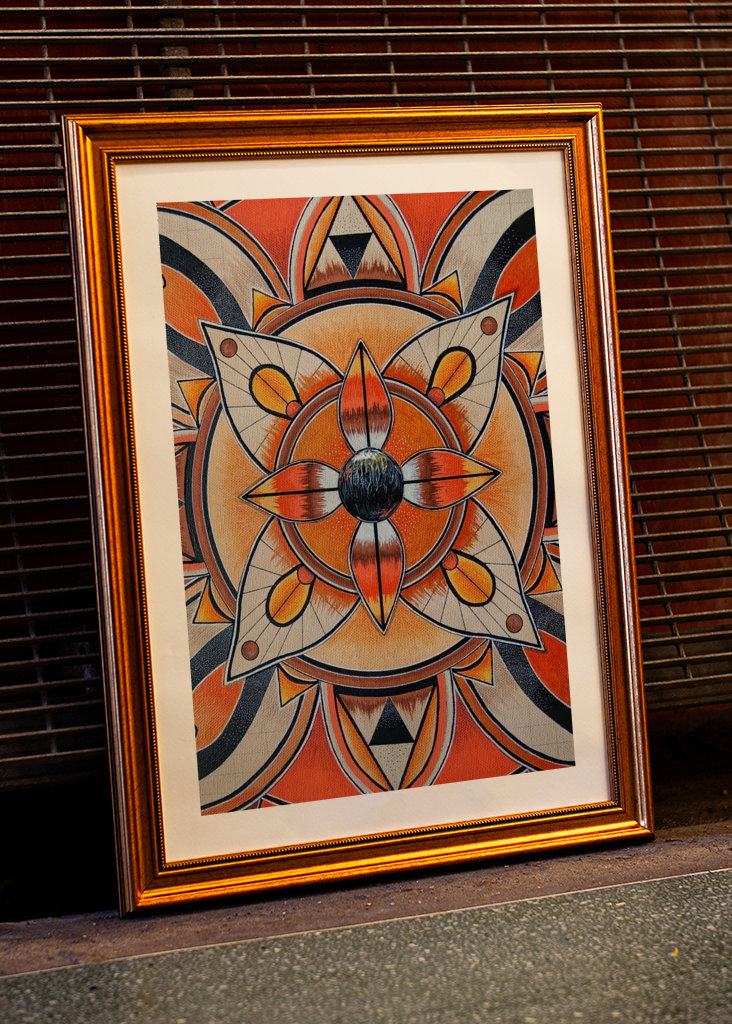 Detalles del Mandala de Arte de los Ángeles #14