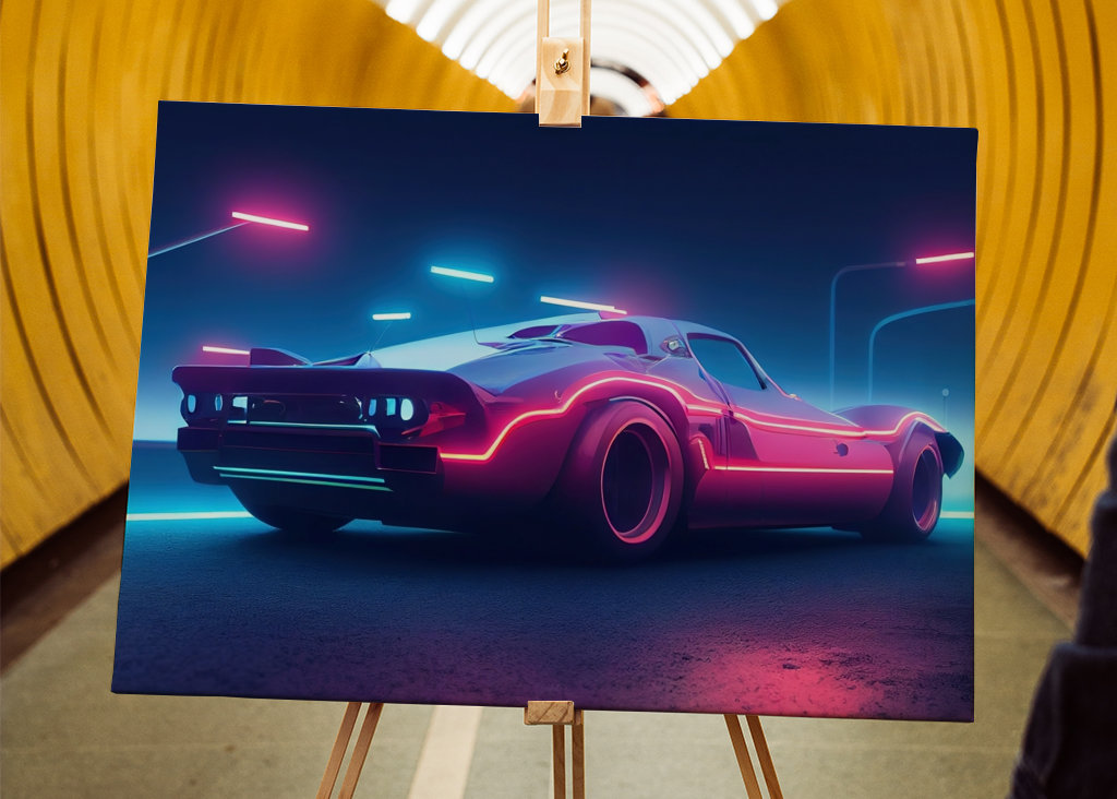 Vaporwave Carro do Futuro