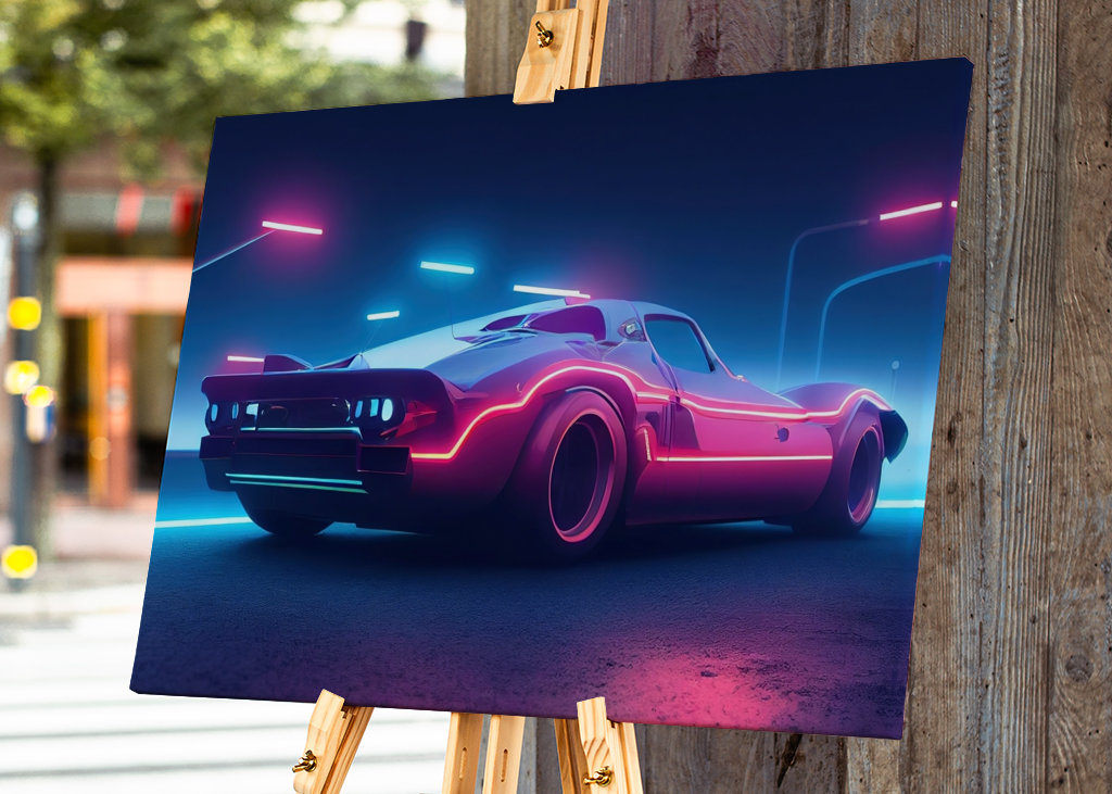 Vaporwave Carro do Futuro