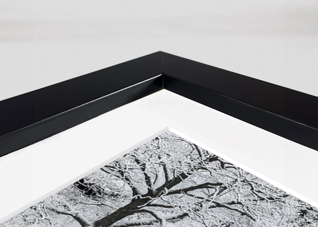 Reflexión invernal en el río Mölndal