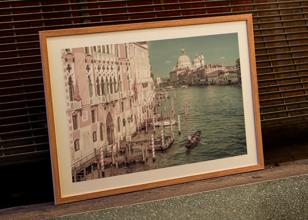 Vintage Venedig Canal Grande 