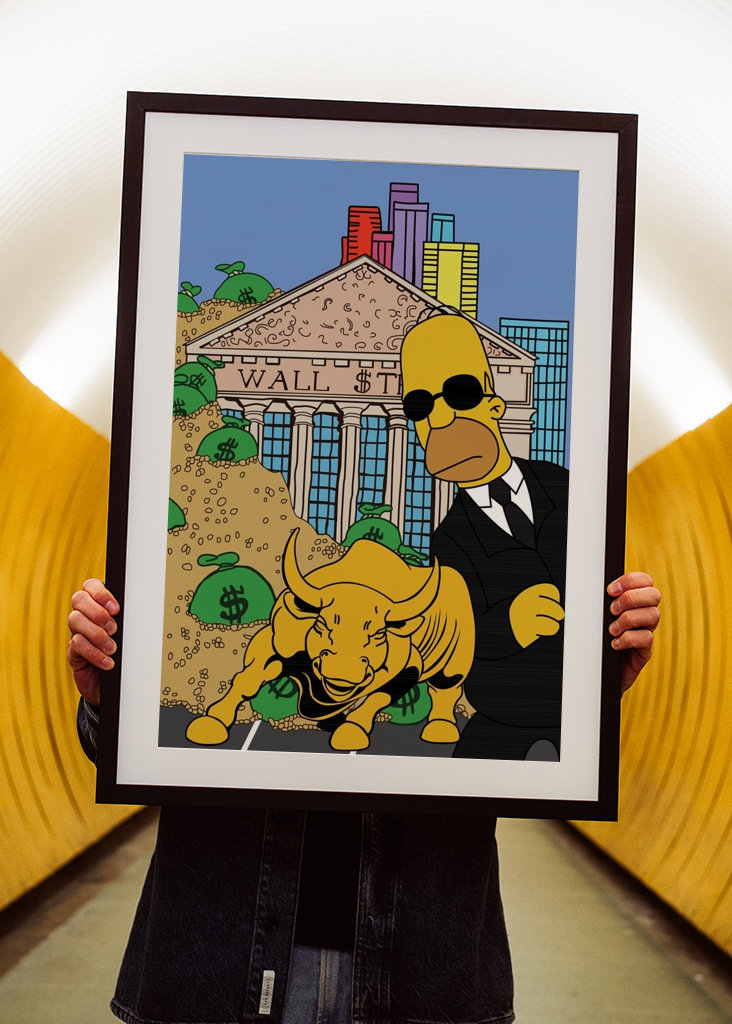 Wallstreet Homer Plakát