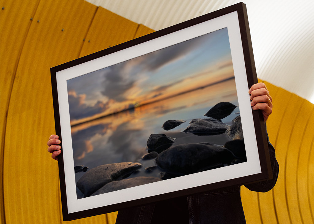 Sunset in the summer night