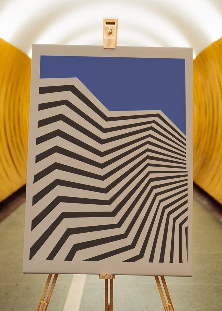 Affiche de mouvement abstrait