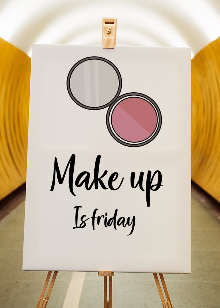 Affiche de maquillage