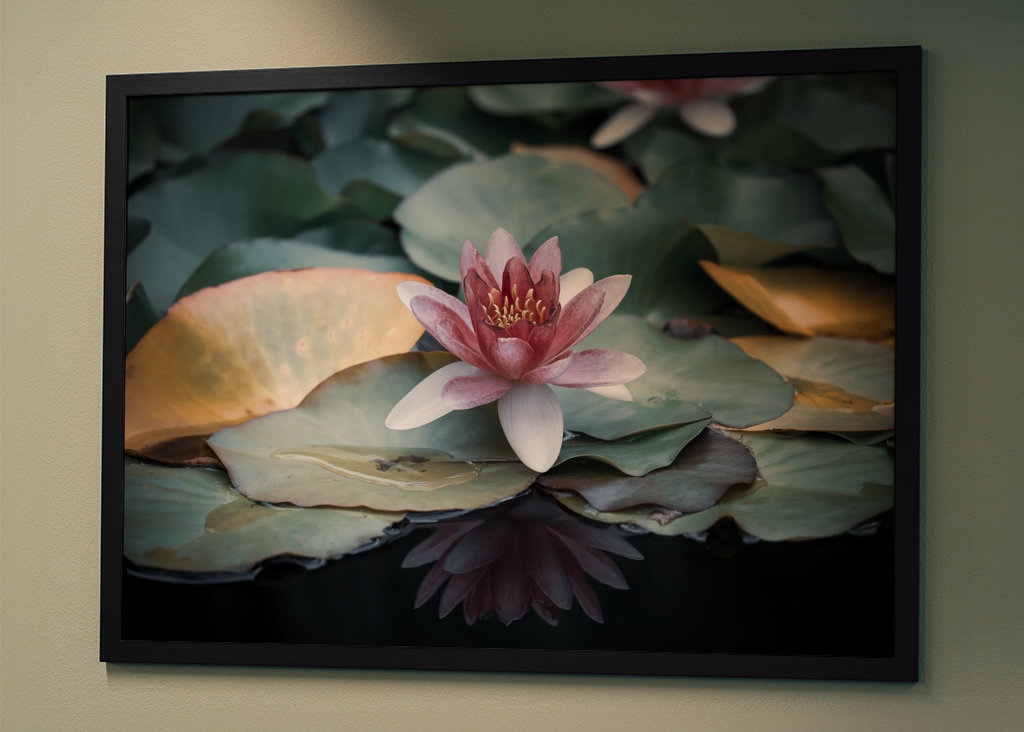 Refleksion af en vandlilje