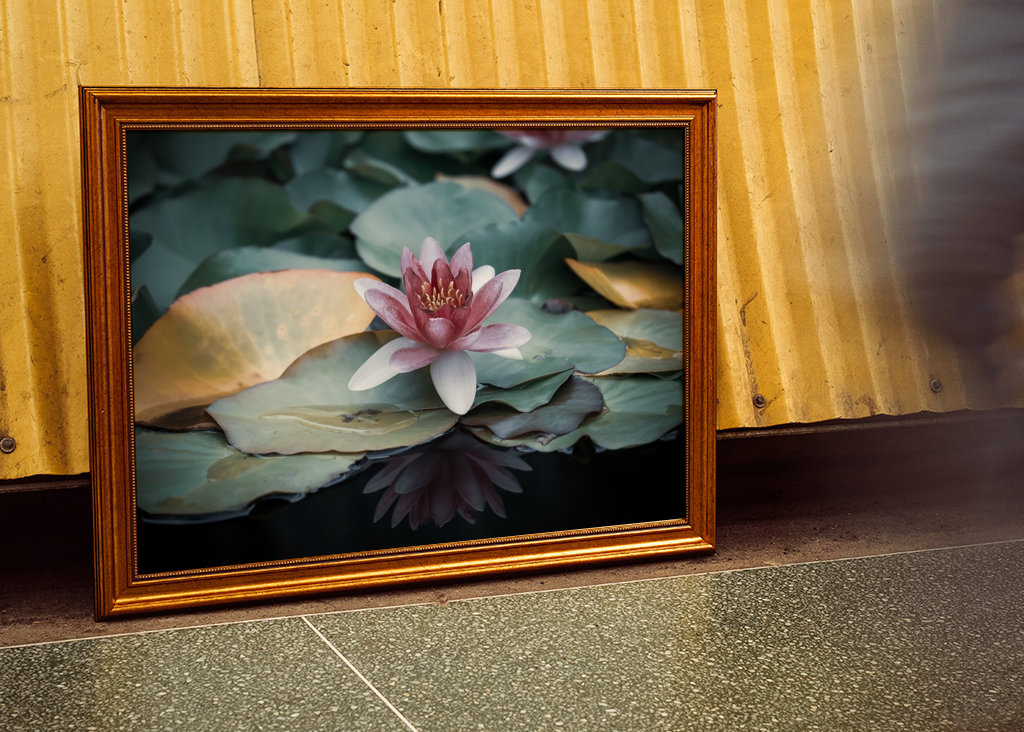 Refleksion af en vandlilje