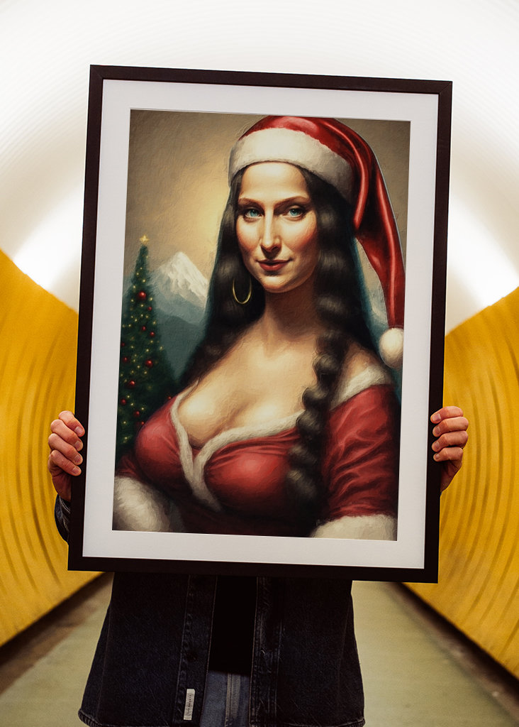 Mona Lisa Papá Noel Disfraz Pin-up