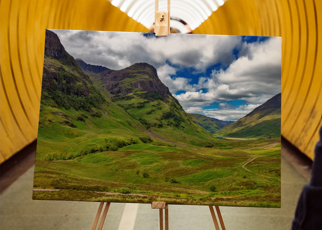 Clen Coe Valley i Skotland