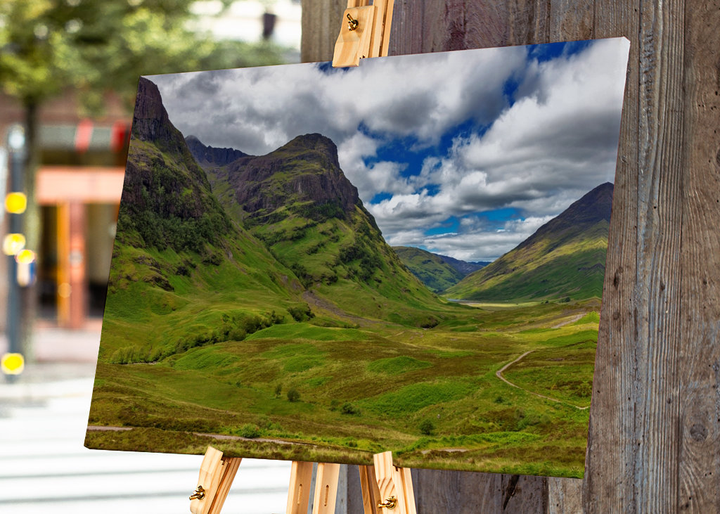 Clen Coe Valley i Skotland