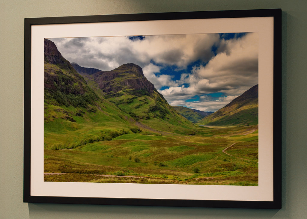 Clen Coe Valley i Skotland