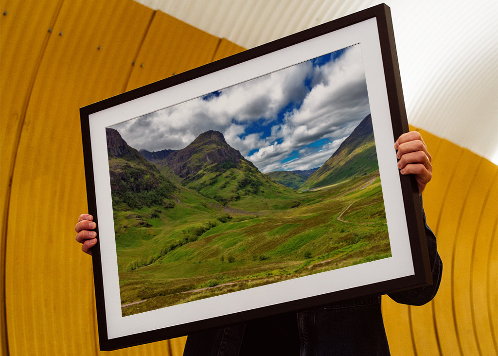 Clen Coe Valley i Skotland