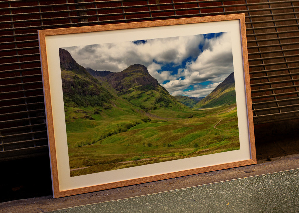 Clen Coe Valley i Skotland