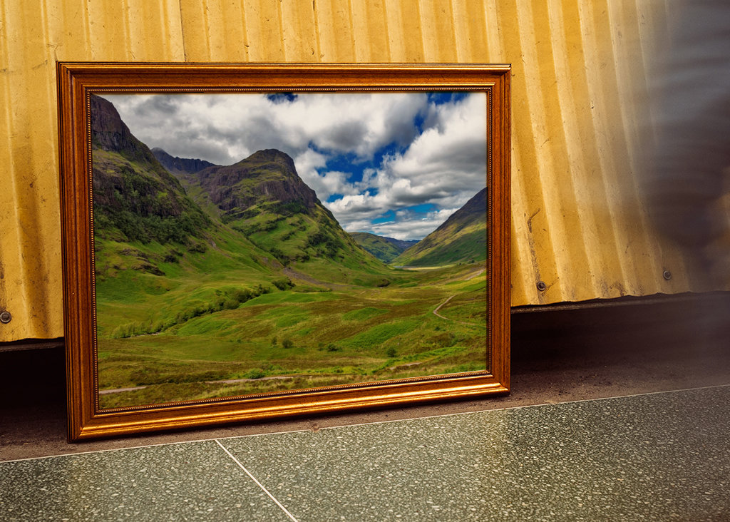 Clen Coe Valley i Skotland