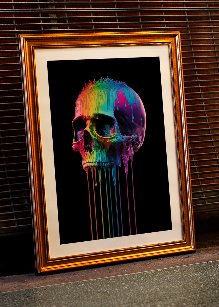 Rainbow Skull