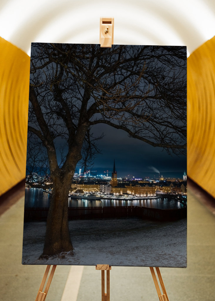 Keskitalven yö Tukholmassa