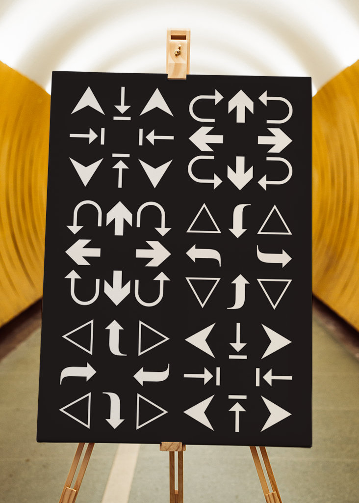 Arrows Black and White