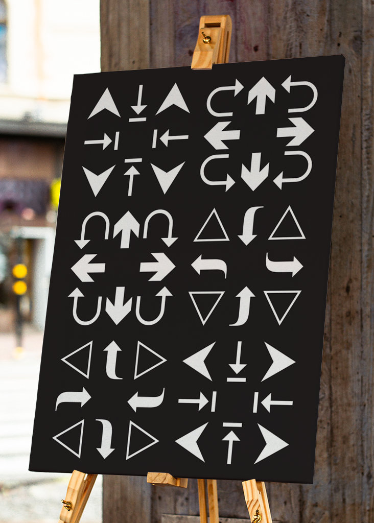 Arrows Black and White