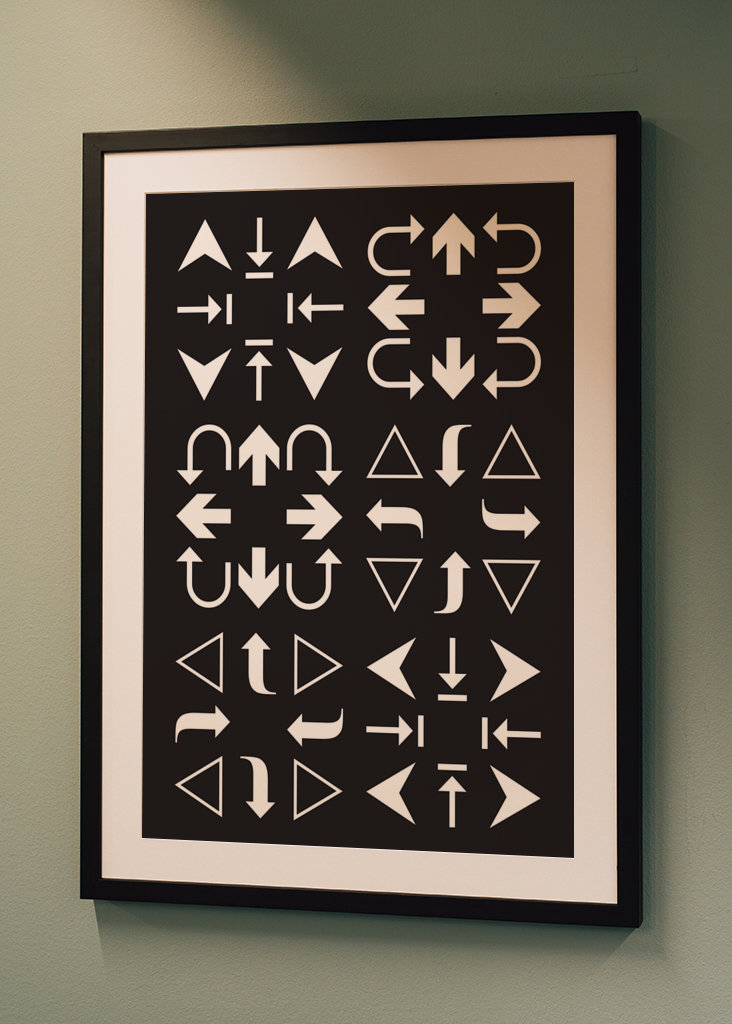 Arrows Black and White