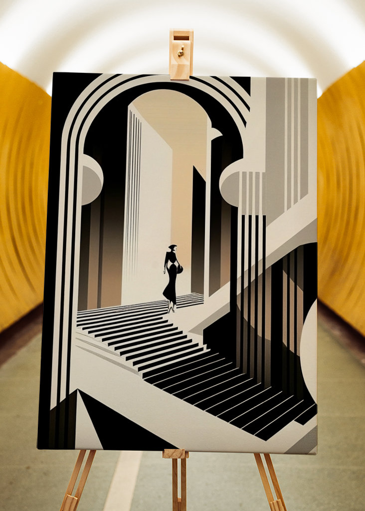 Staircase of Light - Art Deco