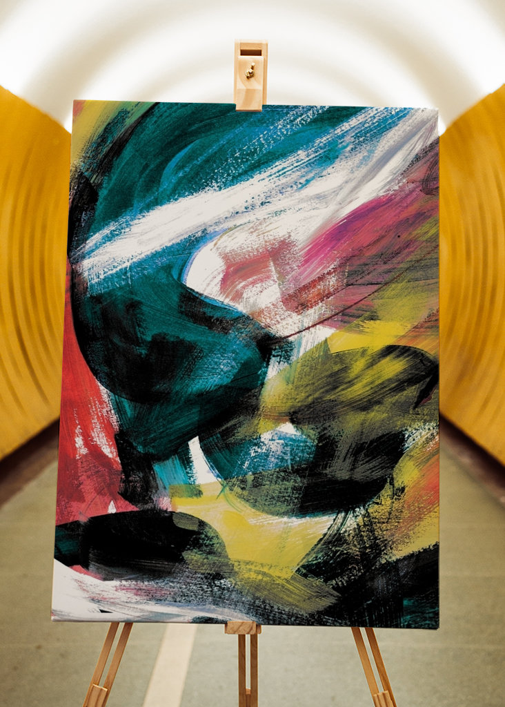 Opere d'arte astratte colorate #3