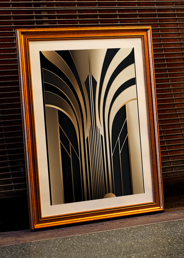 Midnight Elegance - Art Deco