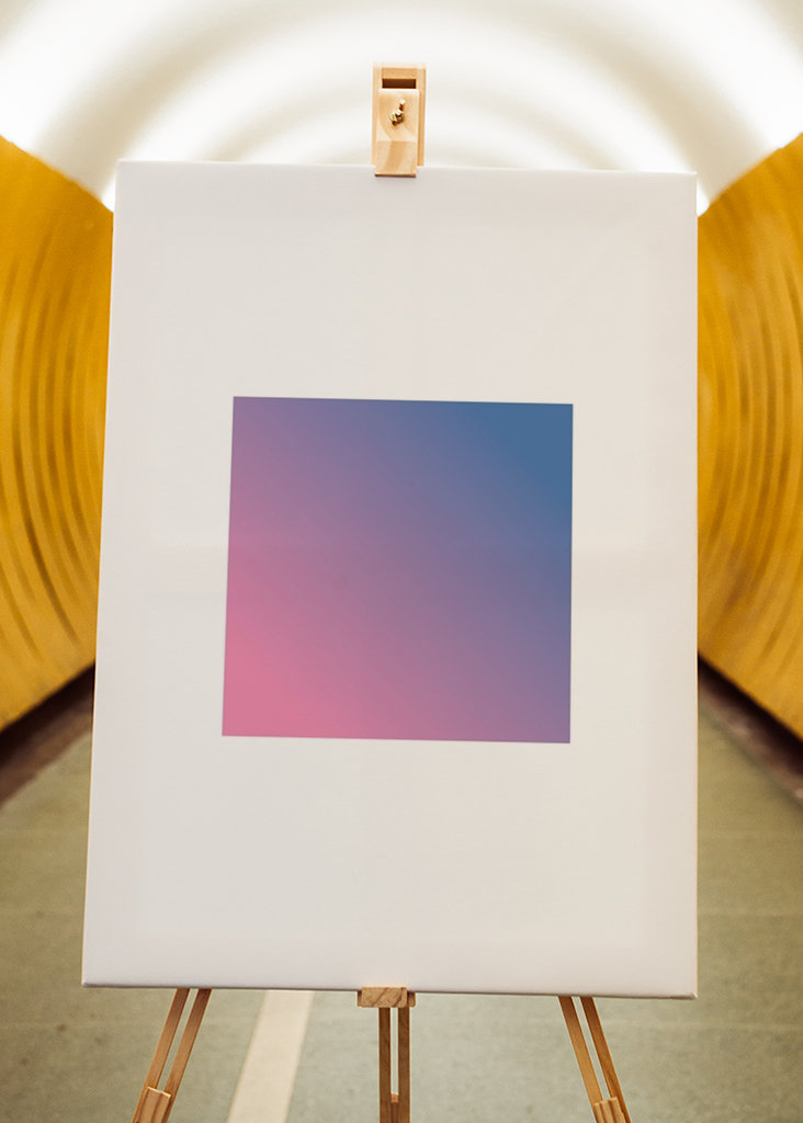 Historie Pink Blue Square