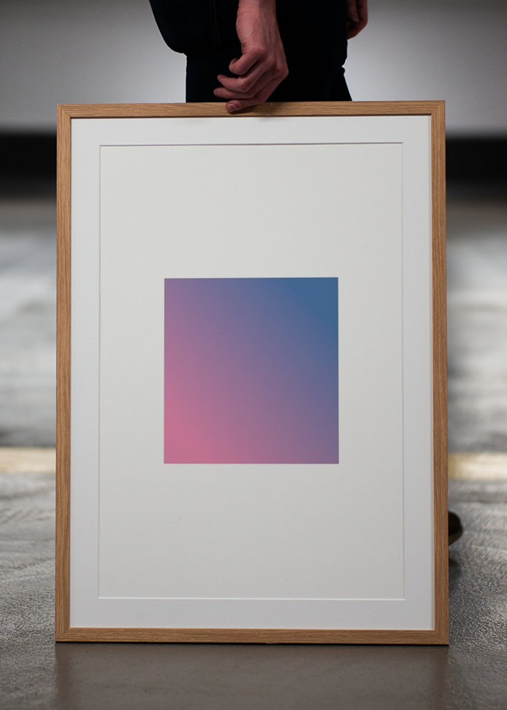 Historie Pink Blue Square