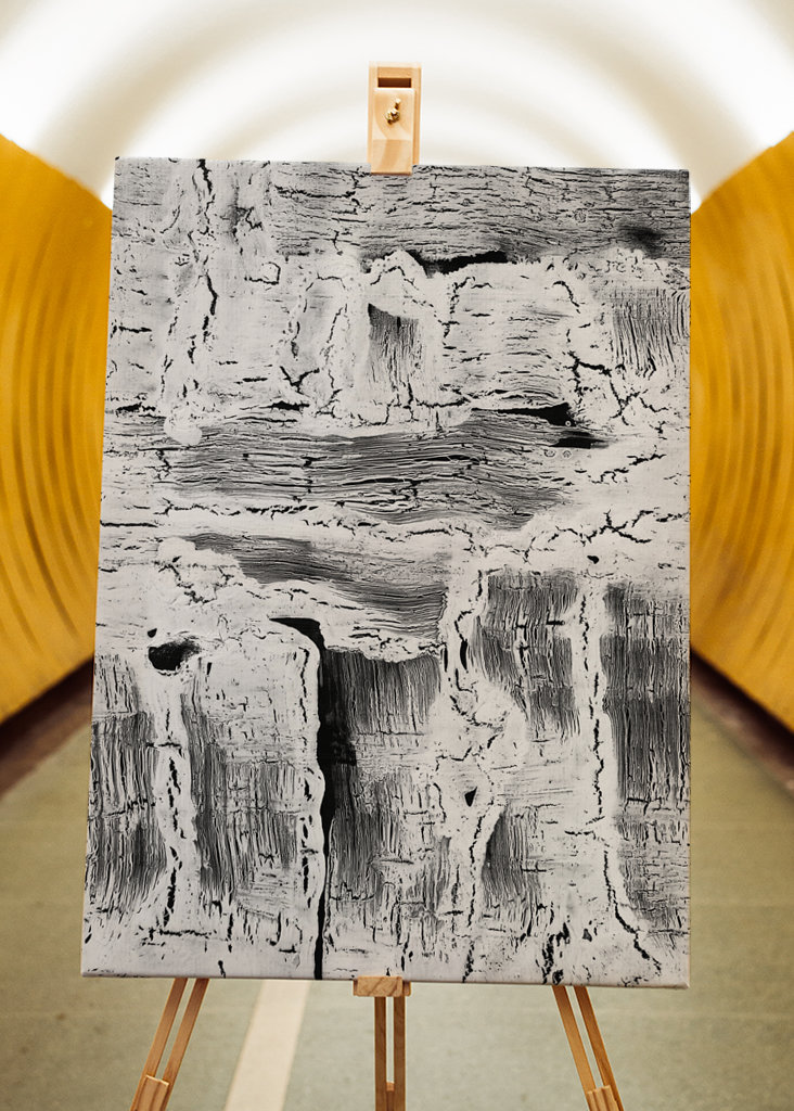 Abstract Artwork Greyscale #2 