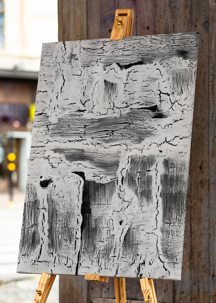 Abstract Artwork Greyscale #2 