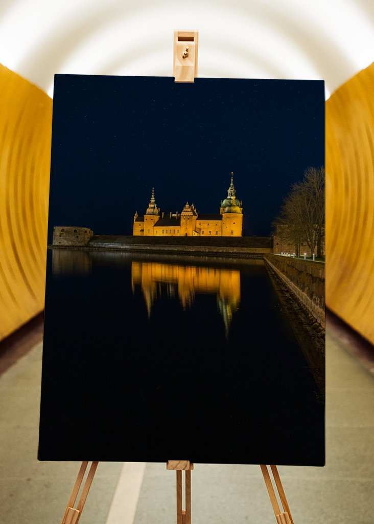 Schloss Kalmar in der Nacht