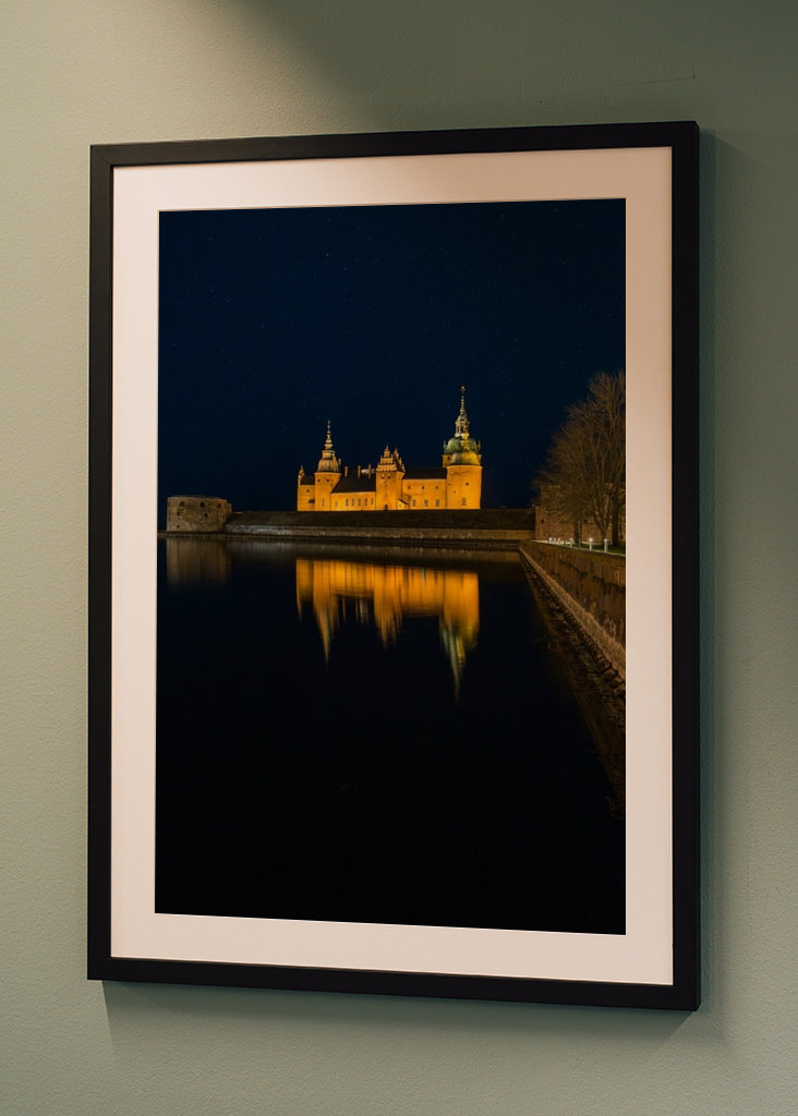 Schloss Kalmar in der Nacht